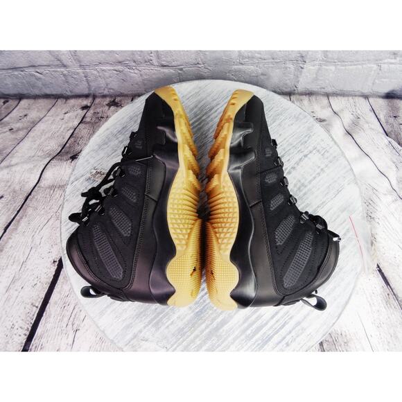 Air Jordan 9 Retro Boot NRG Black Size 7.5 AR4491-025 BNIB w/ Extra Brown Laces - Picture 9 of 16